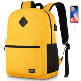 Yamtion Backpack Laptop for Women, School Backpack School Bag Girls’ Teenager School Bag for School, Study, Work, Travel, USB Charging Port
