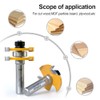 FivePears Tongue and Groove Router Bit Set with 1/2" Shank,T