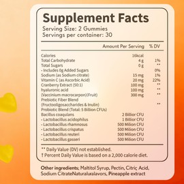 Flora Plus Gummies, Advanced Vaginal Support, Vaginal Health Gummies, Ph Balance for Women, Probiotic Vaginigal Health - Promote Healthy Vaginal Odor & Flora, 60 Count