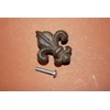Pack of 10 Cast Iron Fleur De Lis Knobs Cabinet