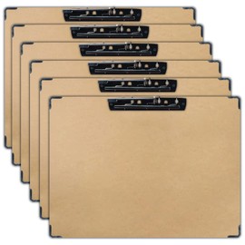 Acocony 11x17 Clipboard with Hardware Corner Guard Landscape Extra Large Clipboard Hardboard with 8 Inch Jumbo Lever Clip 11 x 17 Clipping Board Log Color 6 Pack