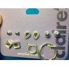 Claire's Six Pairs Of Claire's Silver Tone Earrings Balls Hoops