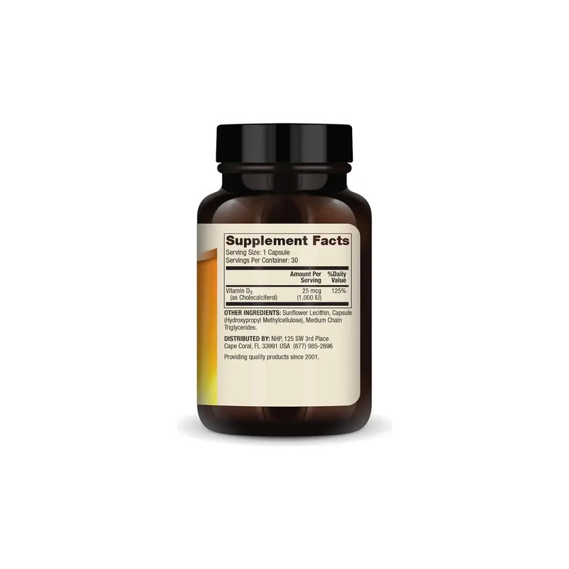 Vitamina D3 500mg Dr Mercola Suplemento Cápsulas Sin Gluten 30