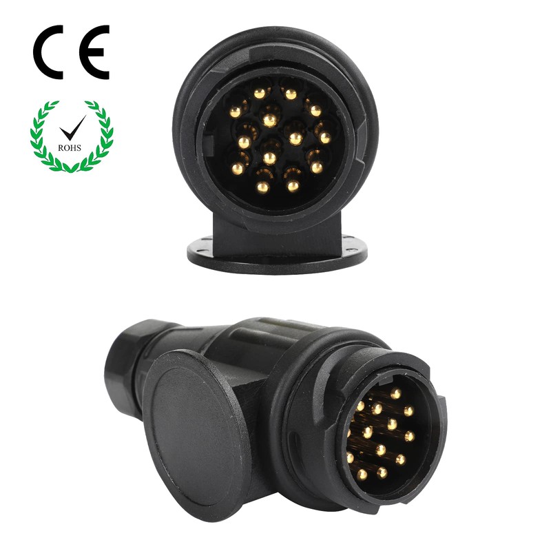 AOHEWEI 13 Pin Trailer Plug 12V 13 Pin Trailer Caravan
