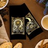 GCFET Witchy Black Dish Towels Set - Tarot Waffle Kitchen