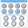 Refrigerator water line - 10 FT Premium Stainless Steel Braided