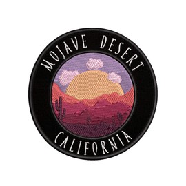 Mojave Desert, California Day Scene Embroidered Premium Patch DIY Iron-on or Sew-on Decorative Badge Emblem Vacation Souvenir Travel Gear Clothes Appliques9