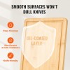 Premium Versatile Bamboo Cutting Board with Built-in Handle Cooking Tool