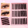 300 Pieces Eyelash Extensions, Fluffy Clusters, Eyelash Clusters, 3 Styles,