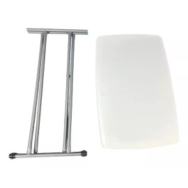 Otra Volta Mesa de exterior Otra Volta MESA Plegable ajustable de plástico color blanco