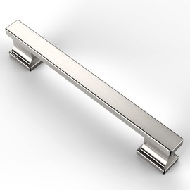 Asidrama 6 Pack 5 Inch(128mm) Brushed Satin Nickel Kitchen Cabinet Handles, Cabinet Pulls Kitchen Cabinet Hardware for Cupboard Drawer Pulls
