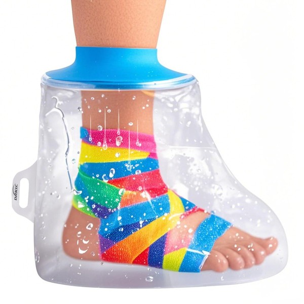 DRKLC Waterproof Cast Cover for Foot Adult, Shower Boots for