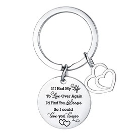 Valentines Day Gifts for Him Her Couple Keyring Gifts Anniversary Keychain for Boyfriend Girlfriend Husband Wife Gifts Birthday Gifts Wedding Gifts I Love You Gifts for Him Her