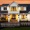 2-Pack Upgraded Motion Sensor Outdoor Wall Lights, 18” Large Dusk
