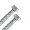 H2O-Flex® Panzerschlauch beidseitig 1/2 Zoll ÜM, Flexschlauch mit 2 x