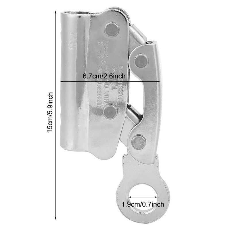SelF Braking Stop Descender Clamp Climbing Anti Fall Protection Equipment(Round