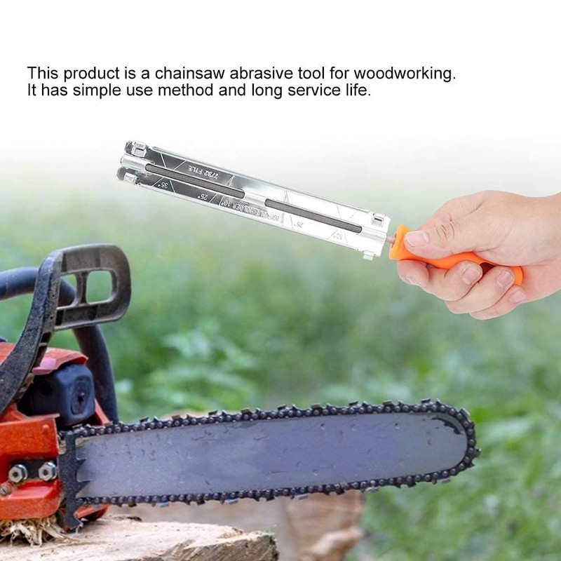 Chain Saw Sharpening with Handle File Chainsaw Flat File sharpener
