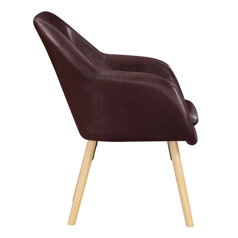 Convenience Concepts Take a Seat Charlotte Accent Chair, Espresso Faux