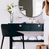 BigKego 6 Pieces Furniture Knobs Heart Shape Ceramic Drawer Handles