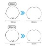 Pack of 80 Retaining Spring Rings Set, Retaining Spring Rings