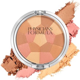 Physicians Formula Paleta en polvo, rubor multicolor, fórmula sedosa y suave, hipoalergénica, se mezcla fácilmente sin irritación – Melocotón sonrient