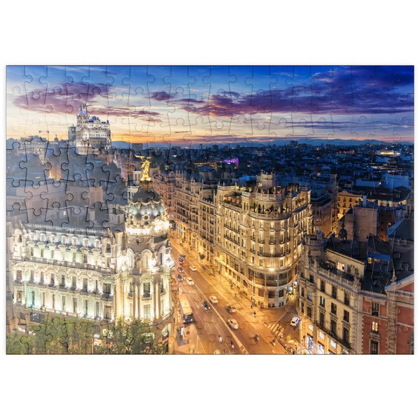 MyPuzzle Skyline of Madrid, Spain - Premium 200 Piece Puzzle