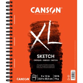 Canson XL Series Sketch Pad, 9"X12" Side Wire