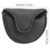 Golf Putter Protection Covers Headcover Semicircle PU Leather Guard Waterproof
