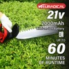 Neuradical 20 Inch Cordless Hedge Trimmer & Bush Trimmer,21V 2Ah