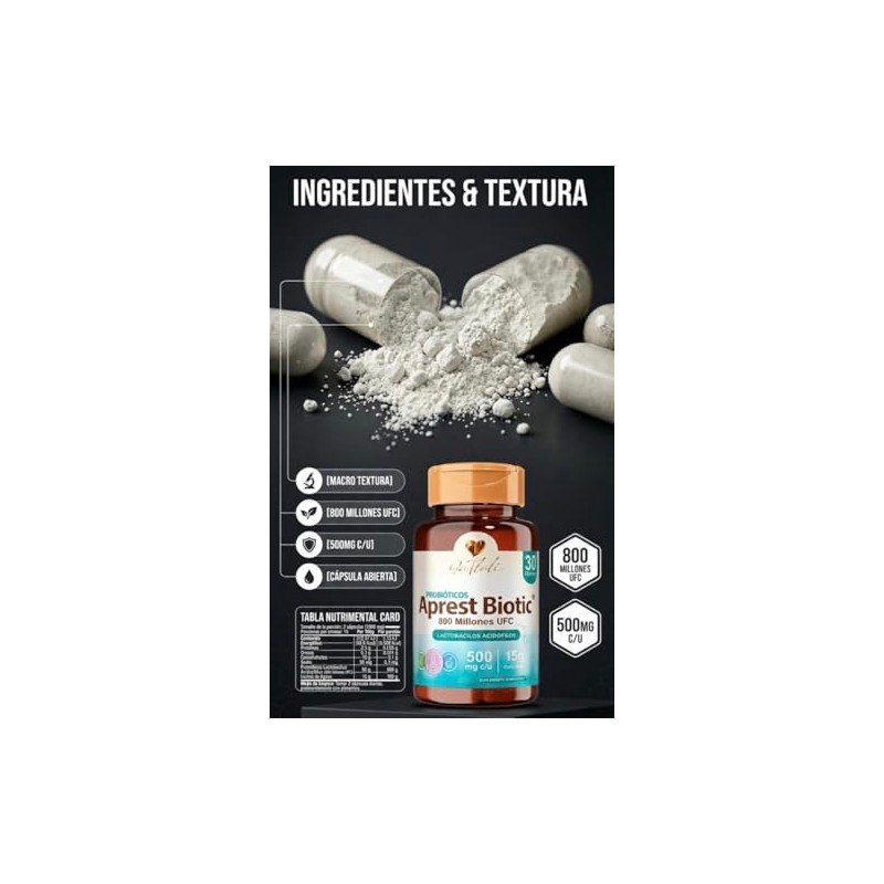 Probiotico Mujeres Probioticos Digestivos Tlali Capsulas Prebiotico 800 Millones Ufc