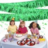 Green Foil Fringe Garland 10FT 6packs, Metallic Foil Tinsel Fringe