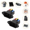 Leloco Pack of 2 C14 IEC Connector Female - 3