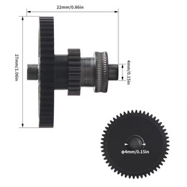 Gear for Neptune 4/Pro/Plus/Max Nano-Coated Mold Steel Integrated Extrusion Head Gear Kit,One-Piece Shaft Integrated Gear Assembly for Elegoo Extruder Gear 3D Printer