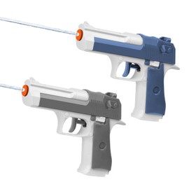 2 Pack Water Gun Squirt Guns for Kids - Mini Water Blaster Soaker 100cc Capacity Water Pistol Toys, Ideal Summer Gifts for Swimming Pool Beach Outdoor Water Toys for Boys Girls Toddlers