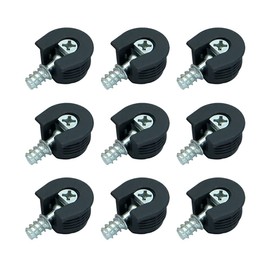 HugeDE 30 Pcs Thread Cam Locks Cabinet Connecting Cam Fitting Shelf Support Pin Cam Lock Bracket Studs Pins for Furniture Closet