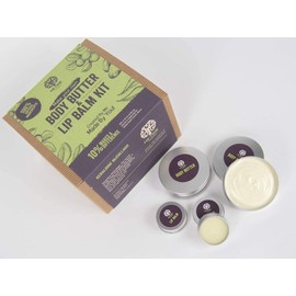 Make your Own Body Butter&Lip Balm Kit/Gift Set/Craft kit (vegan, ethical,sustainable, 100% natural ingredients). Gift for girl/teenage girl. Vegan Birthday gift.