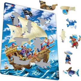 Larsen Puzzles Pirates 30 Piece Children's Jigsaw Puzzle