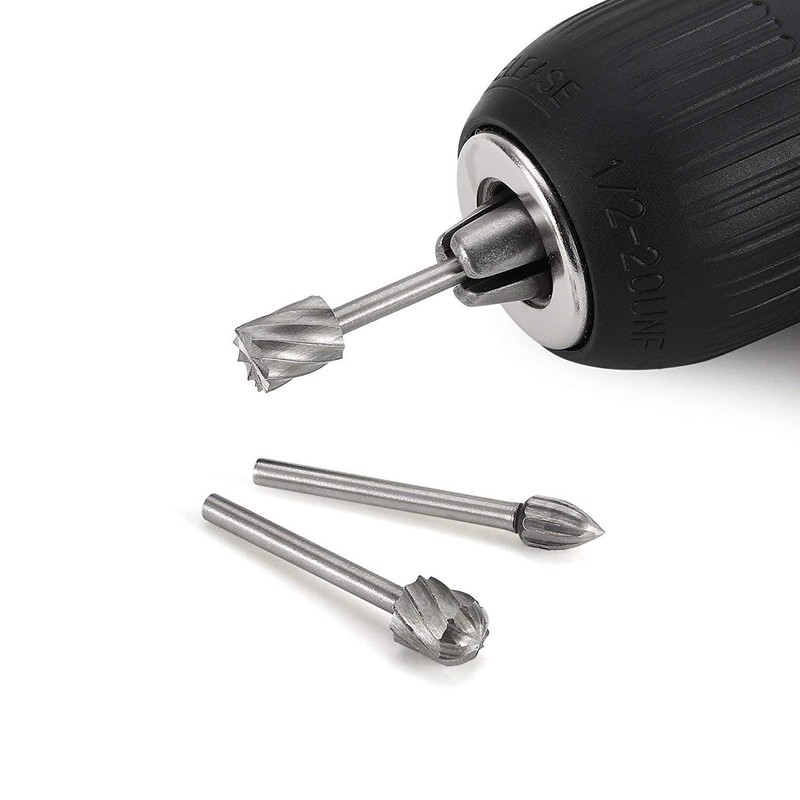 Tungsten Carbide HSS Rotary Burr Set - APlus 20pcs Wood