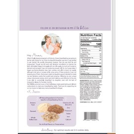 MilkBliss Dark Chocolate Chip Oatmeal Lactation Cookies with Brewers Yeast for Breastfeeding and Breastmilk Supply Increase-12 oz