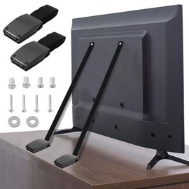 TV Tilt Protection, Pack of 2 Tilt Protection Furniture for Children, Adjustable Tilt Protection TV, Tilt Protection Furniture No Drilling for Baby Safety, TV Seat Belts