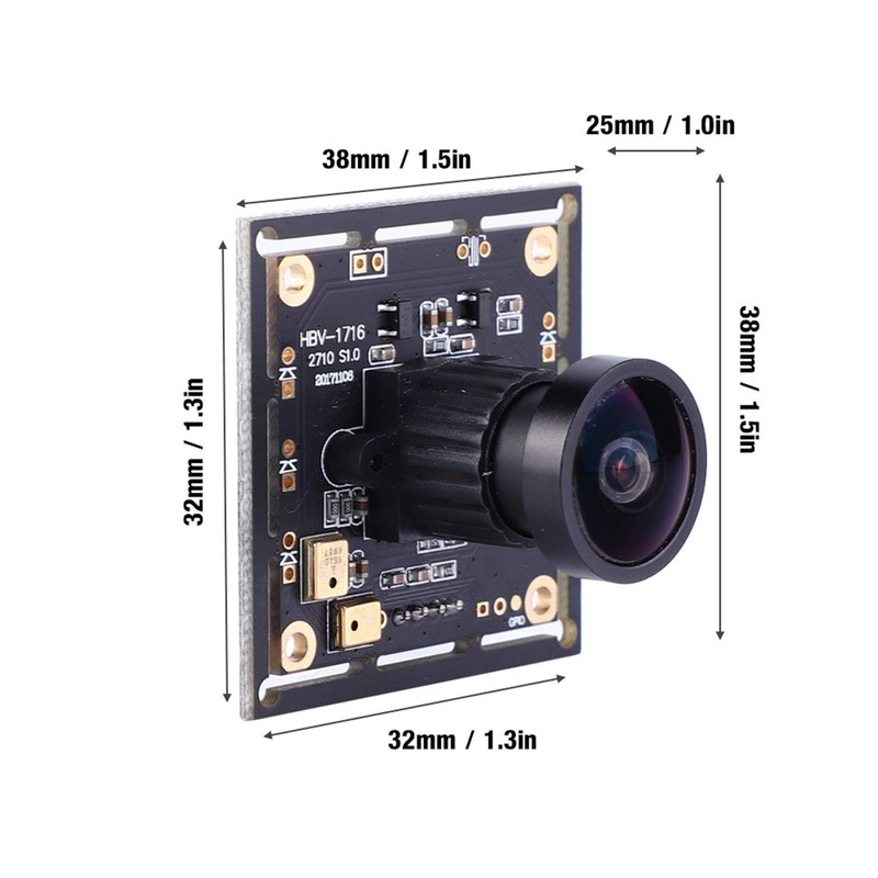 USB Camera Module, Light Burn Camera Module, HBV-1716WA USB Camera