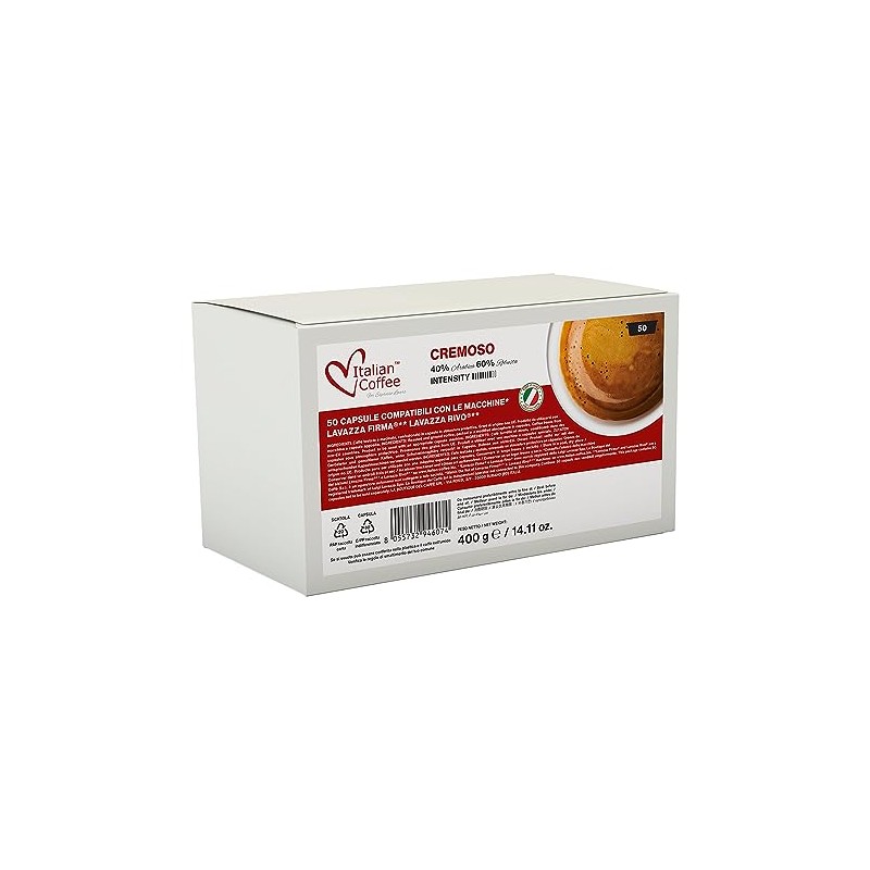 Italian Coffee capsules compatible with RIVO® machines (Cremoso, 200)