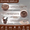 Yerleomit Pack of 6 Refillable Coffee Capsules for Nespresso, Refillable