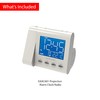 Magnasonic Projection Alarm Clock with AM/FM Radio, Battery Backup, Auto