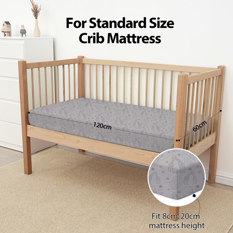 Unnivoll Cot Sheets 120 x 60 cm Fitted Super Soft