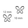 SOFIA MILANI - Women's Earrings 925 Silver - Butterfly Stud