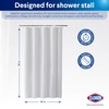 CLOROX 2-in-1 Bathroom Shower Curtain Liner, Durable Fabric, Weighted Magnets