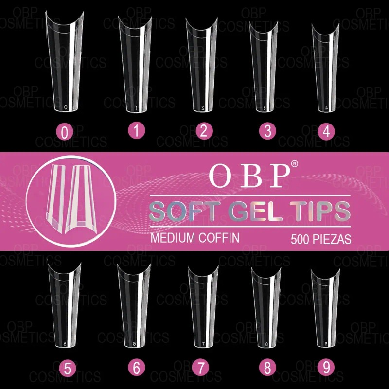 Obp Soft Gel Tips Diferentes Modelos Y Tamaños