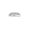 GIZA PRODUCTS MX-450 Old School Stem 22.2 40mm BLK Handlebar