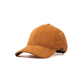 Kiblo Caps Co. | Premium Synthetic Suede Cap, Model Elk - Clay - Unisex L - XL (22.4-24.4 Inches)